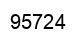 Number 95724 black image