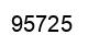 Number 95725 black image