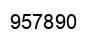 Number 957890 black image