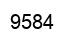 Number 9584 black image