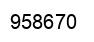 Número 958670 imagen negro