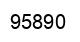 Number 95890 black image