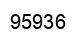 Number 95936 black image