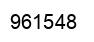 Number 961548 black image