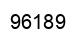 Number 96189 black image