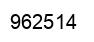 Number 962514 black image