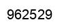 Number 962529 black image