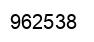 Número 962538 imagen negro
