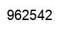 Número 962542 imagen negro