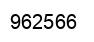 Number 962566 black image