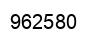 Number 962580 black image