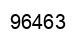 Number 96463 black image
