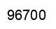 Número 96700 imagen negro