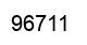 Number 96711 black image