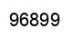 Número 96899 imagen negro