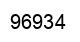 Number 96934 black image