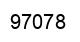 Number 97078 black image