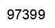 Number 97399 black image