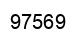 Number 97569 black image