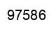 Number 97586 black image