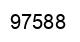 Number 97588 black image