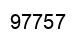 Number 97757 black image