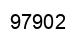 Number 97902 black image