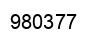 Number 980377 black image