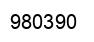 Number 980390 black image