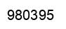 Number 980395 black image
