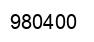 Number 980400 black image