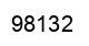 Number 98132 black image