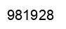 Number 981928 black image