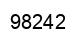 Number 98242 black image
