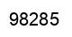 Number 98285 black image