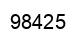 Número 98425 imagen negro
