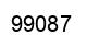 Número 99087 imagen negro