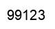 Number 99123 black image