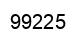 Number 99225 black image