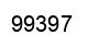 Number 99397 black image