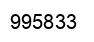 Number 995833 black image