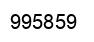 Number 995859 black image
