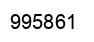 Number 995861 black image