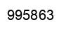 Number 995863 black image