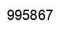 Number 995867 black image