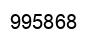 Number 995868 black image