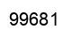 Number 99681 black image