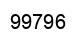 Number 99796 black image