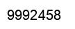 Número 9992458 imagen negro