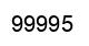 Number 99995 black image